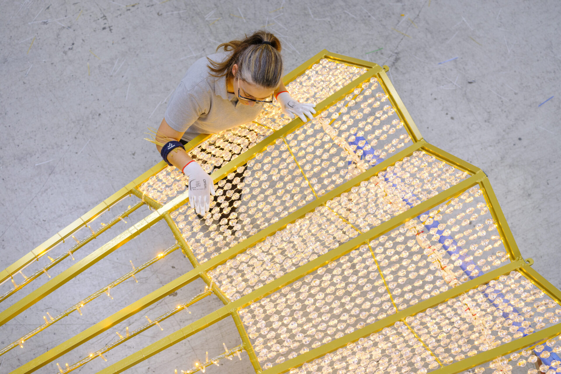 Le savoir-faire Blachere Illumination mis en valeur dans la fabrication des décors dans nos ateliers.